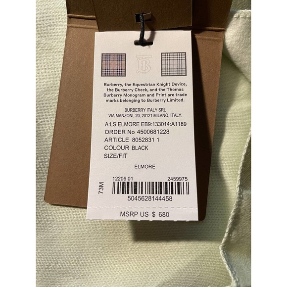 BURBERRY ELMORE BLACK LOGO EMBOSSED LEATHER ZIP AROUND CLUTCH CONTINENTAL WALLET - Picture 14 of 15